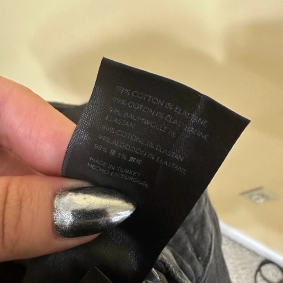 We The Free Button Fly Skinny Zuri Mom Jean Women 27 Washed Black - Picture 9 of 12